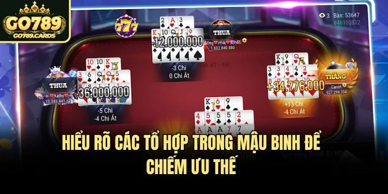 Hiểu rõ các tổ hợp trong Mậu Binh để chiếm ưu thế